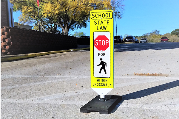 Shur-Flex Portable In-Street Pedestrian Signs