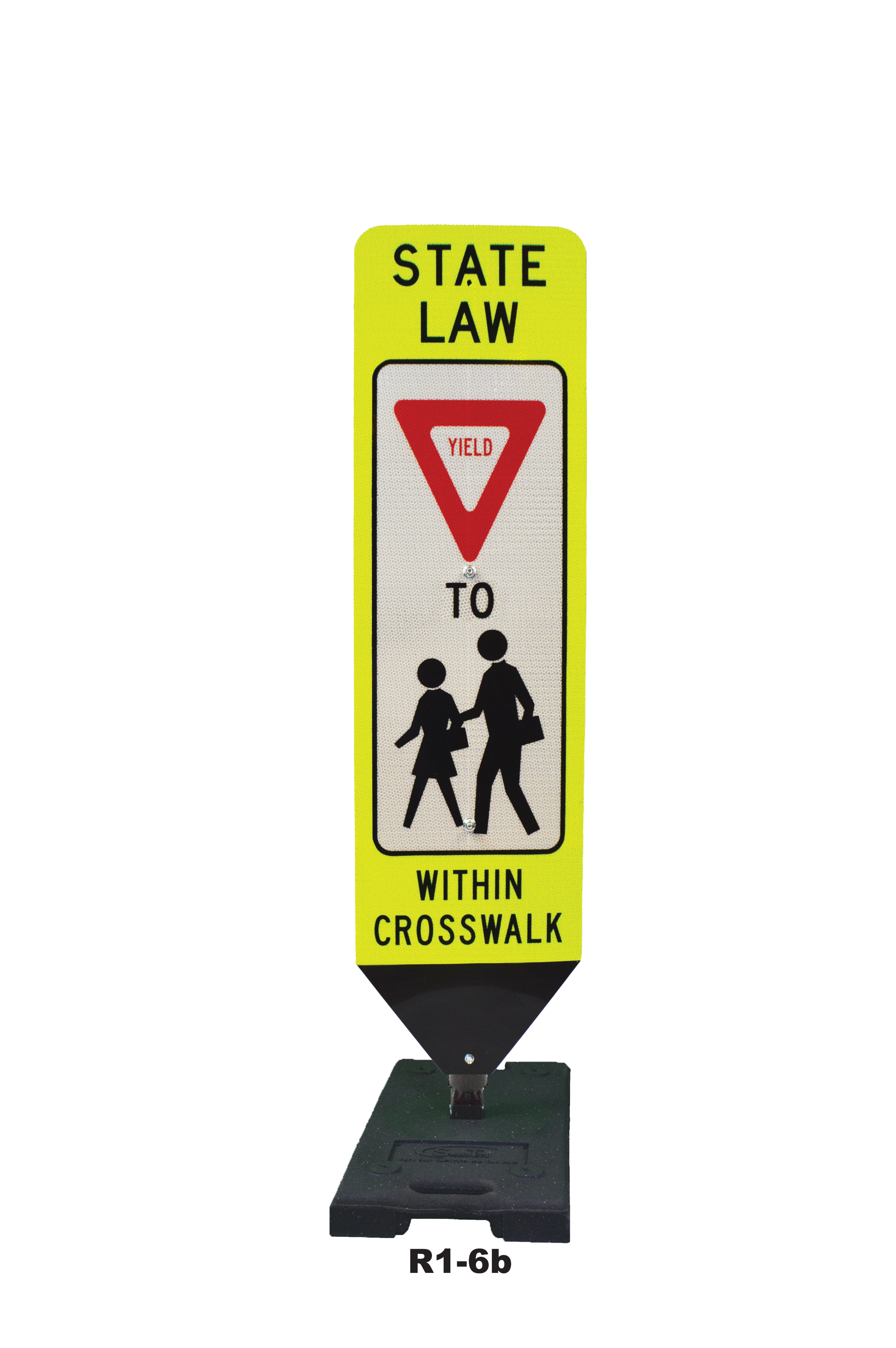 Crosscade™ Crosswalk Sign (STATE LAW STOP FOR PEDESTRIANS
