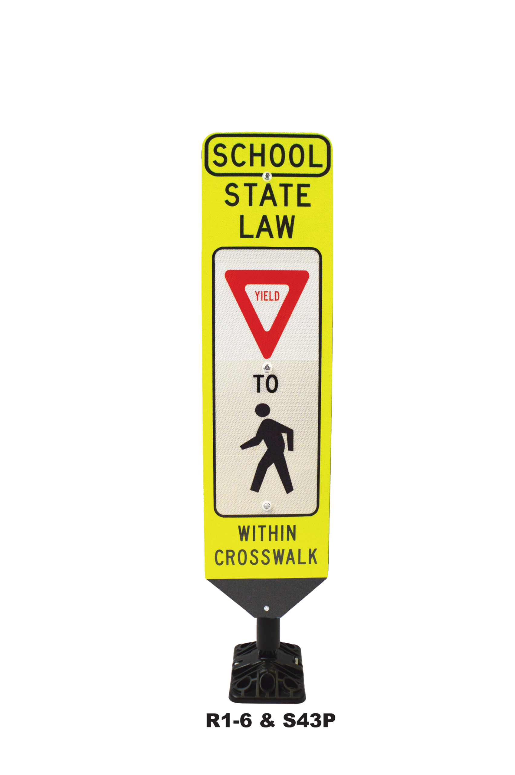 Shur-Flex® In-Street Pedestrian Crosswalk Sign