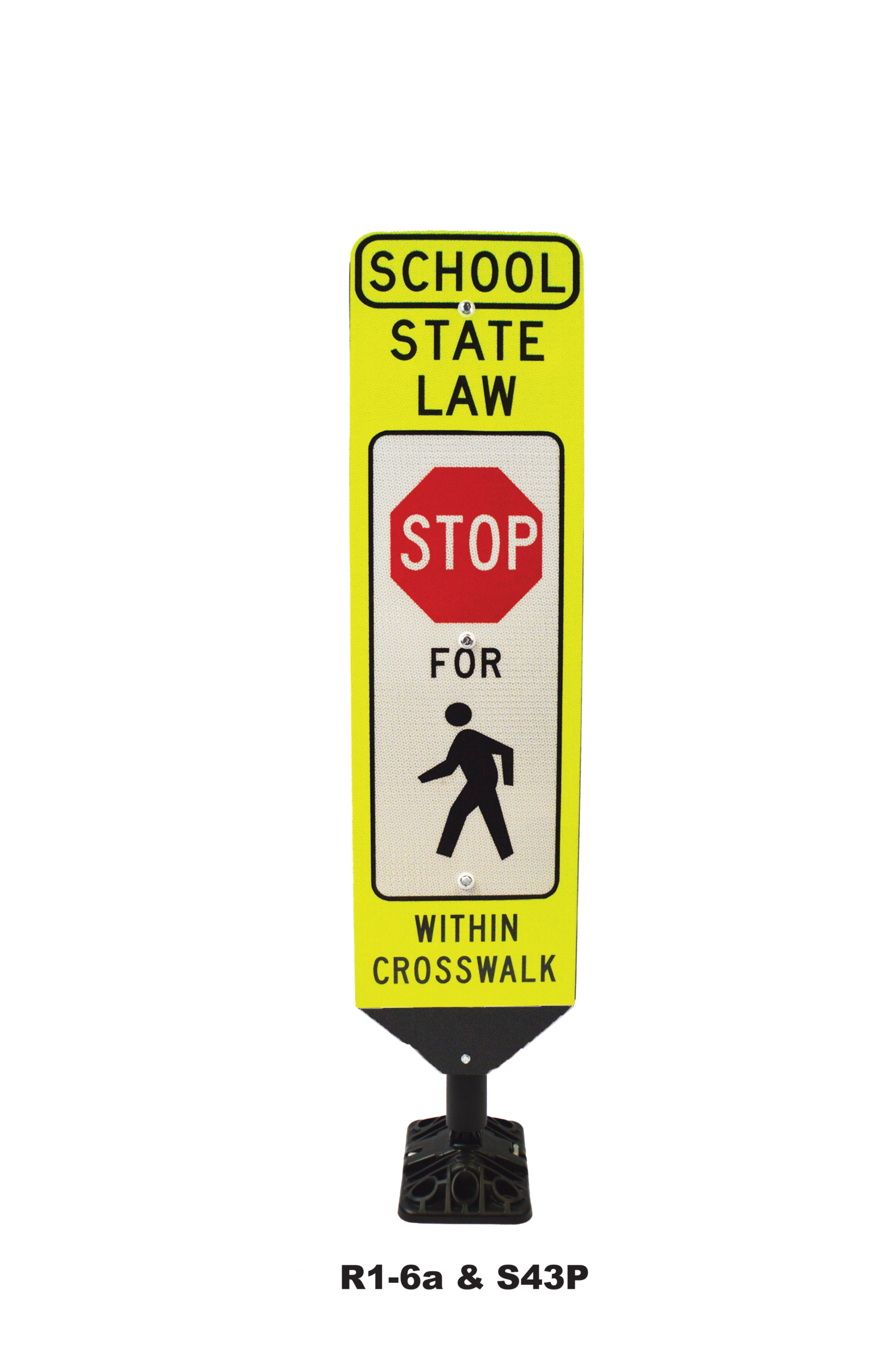 Shur-Flex® In-Street Pedestrian Crosswalk Sign - Image 3