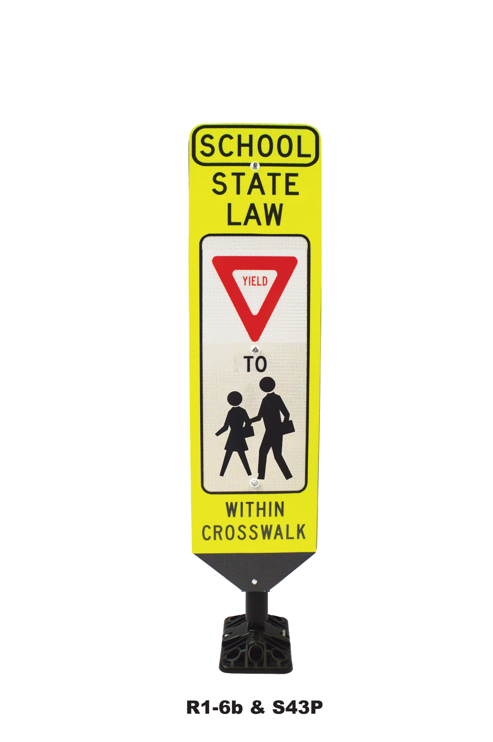 Shur-Flex® In-Street Pedestrian Crosswalk Sign - Image 5
